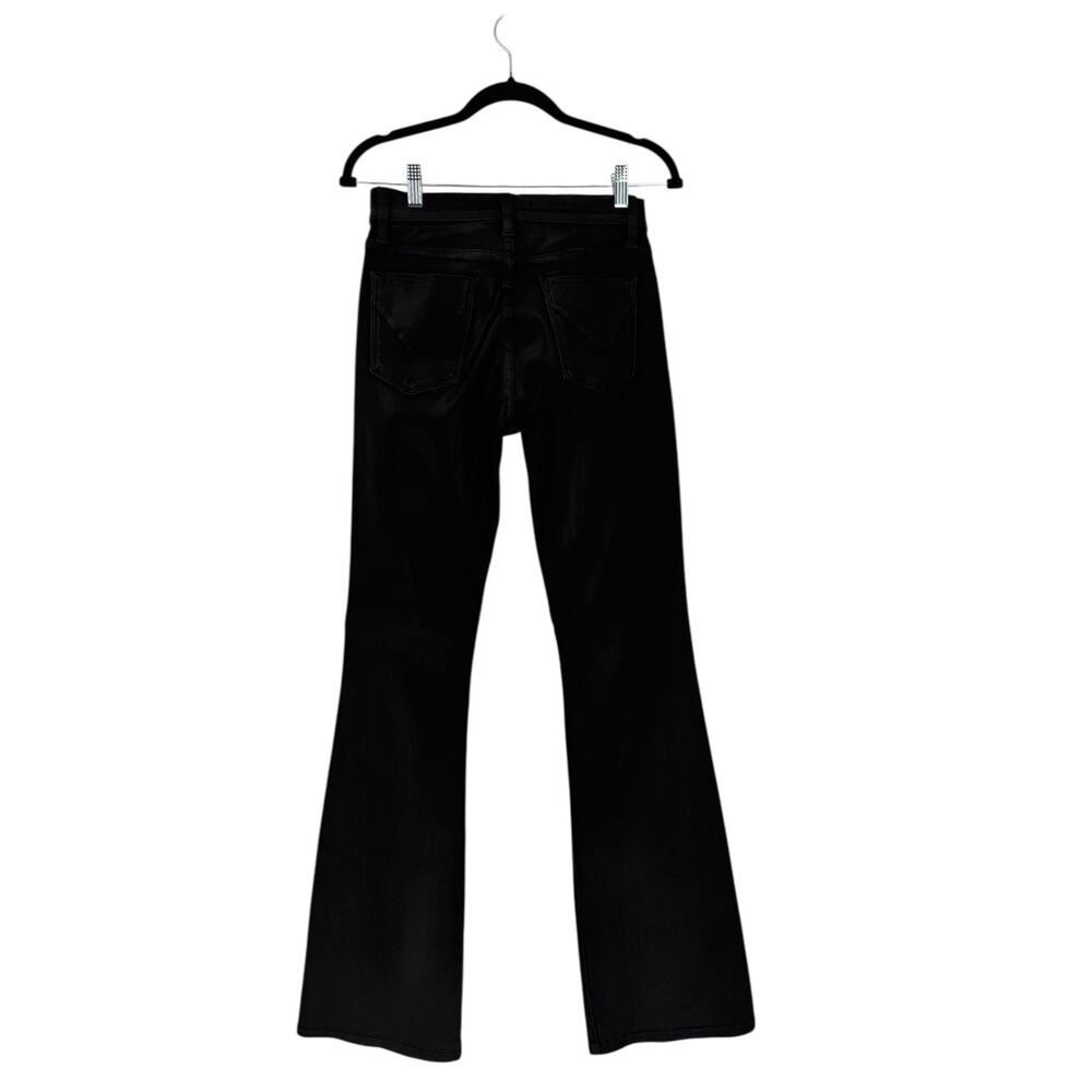 Hudson Barbara High Waist Boot Cut Black Noir Coated Jeans Size 27 US 4 - Picture 7 of 11